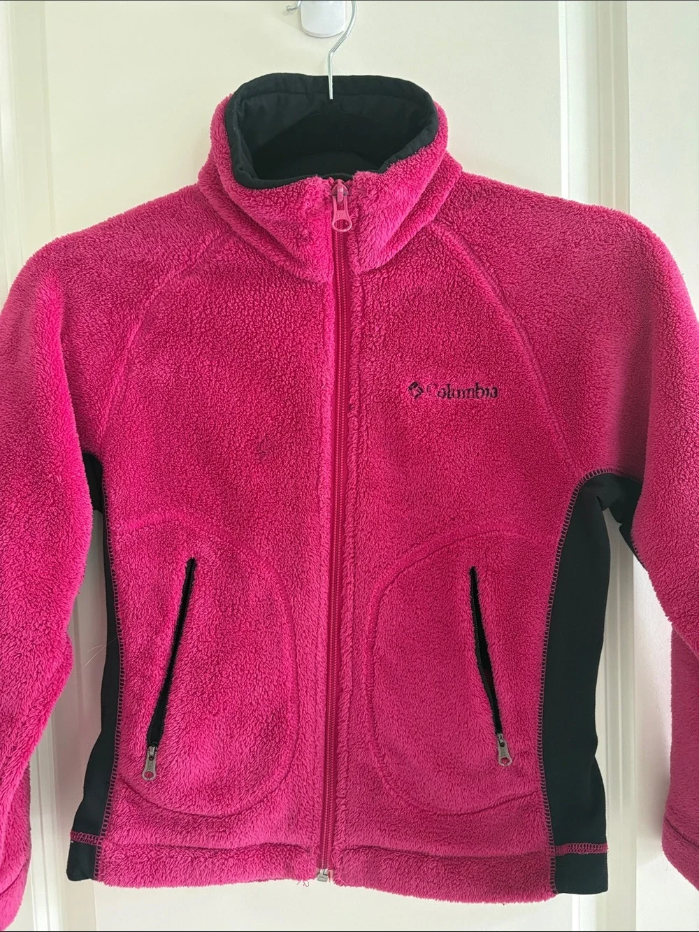 Columbia Kids Hot Pink and Black Fleece Jacket